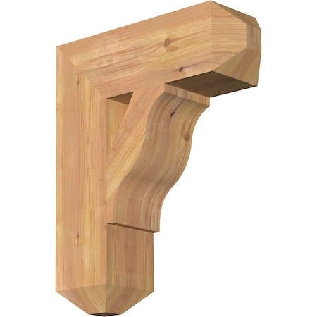 Funston Craftsman Smooth Bracket, Western Red Cedar, 5 1/2W X 18D X 22H